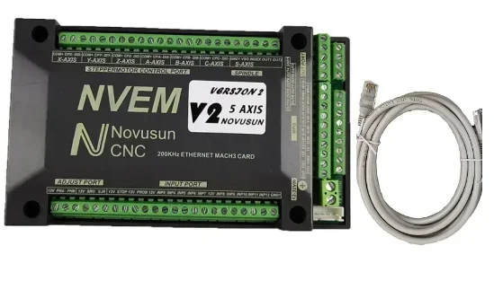 MACH3 Nvem V5 CNC Motion Controller 3 / 4 / 5 / 6 Axis Ethernet Slave Funct for Stepper,Servo Motor  Brand new in stock