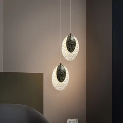 CREATIVE ACRYLIC LED PENDANT LIGHT FOR HOME DECORATION, BEDSIDE ART, LUXURIOUS MODERN LONG LINE SIMPLE SINGLE HEAD LIGHTING