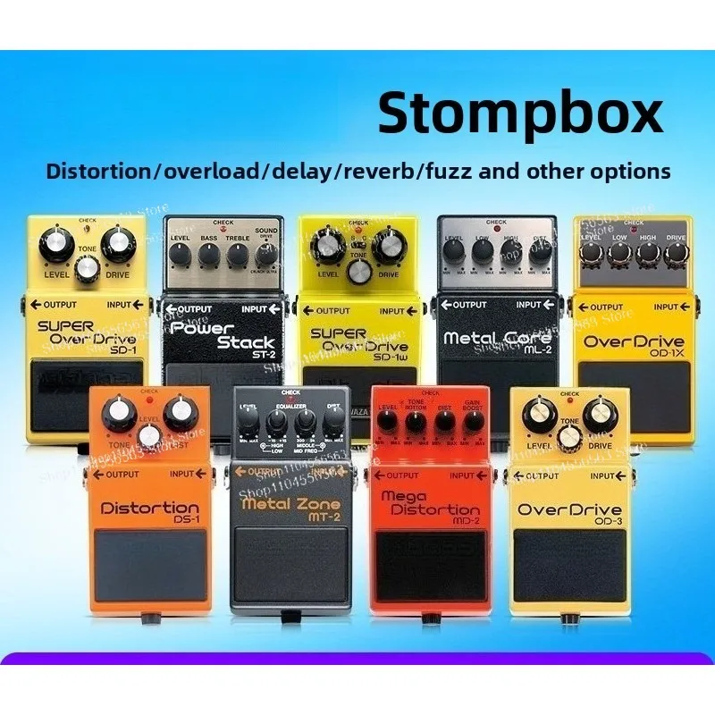 Multi-Model Electric Guitar Effects Pedal (DS1/DS2/SD1/MT2/BD2/FZ5/HM2W/OD3) - Distortion & Overload