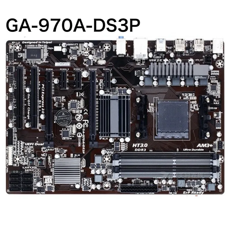 

For Gigabyte GA-970A-DS3 Desktop Motherboard Socket AM3+ DDR3 32G ATX 970 Mainboard 100% Tested OK Fully Work Free Shipping