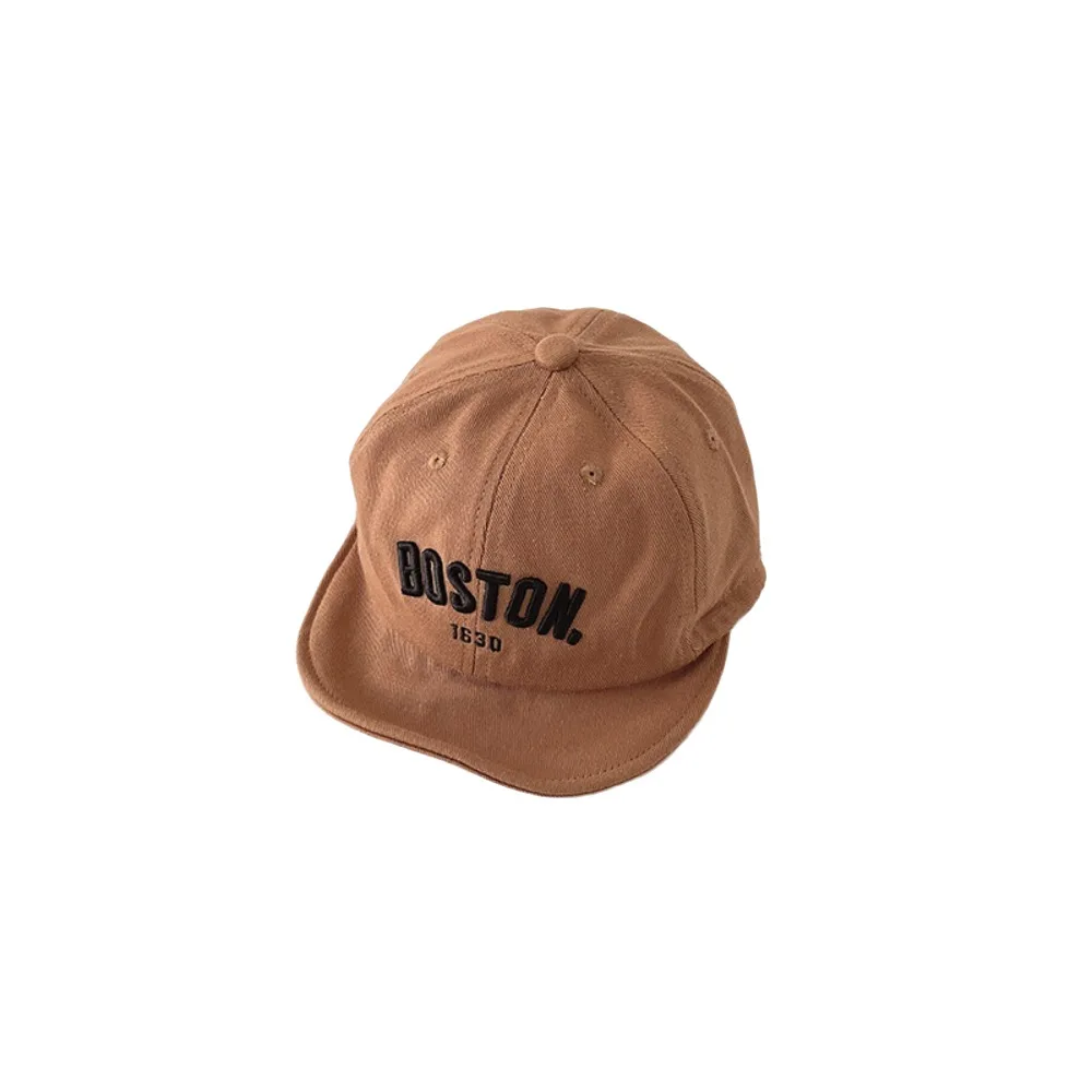 

Simple Embroidery Baby Baseball Hat Solid Color Korean Style Letter Baseball Cap Visor Cotton Children's Sunhat Outdoor