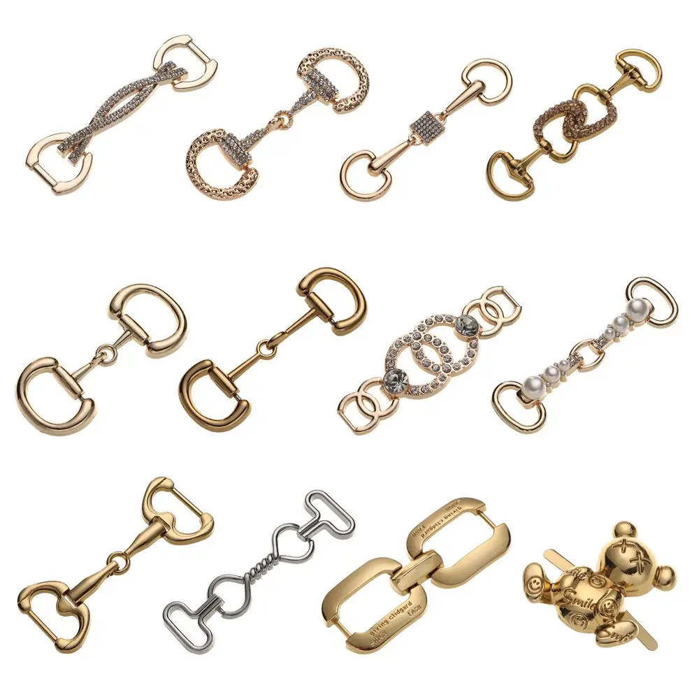 Decoration Clothing Accessories Belt Buckle DIY Shoes Bag Shoes Buckles Metal Buckles Metal Shoe Chain