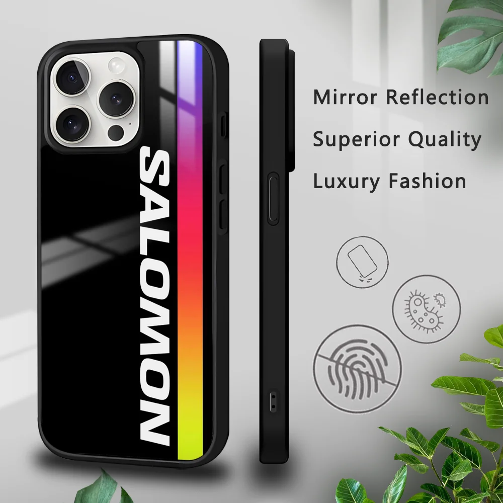 Sport S-Salomon Phone Case For iPhone 16 15 14 13 12 11 Pro Xs Max Mini Plus Celulares Hard Funda