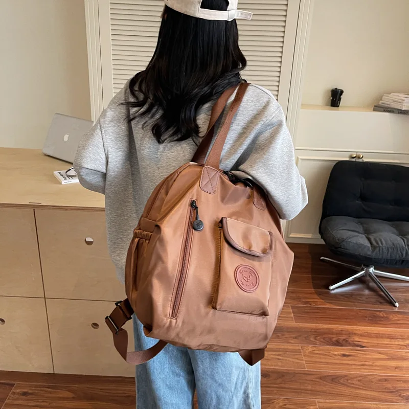 

​2025 Trendy Nylon Backpack Large Capacity, Lightweight Travel Rucksack for Outdoor Sports Casual Versatile Shoulder Bag​