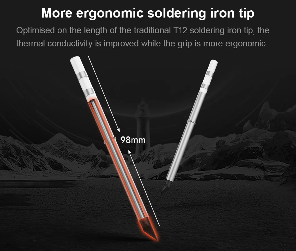 GVDA Electric Soldering Iron Welding Tool Ceramic Heater Welding Solder Rework Station Repair Heat Pencil Portable Soldering Pen