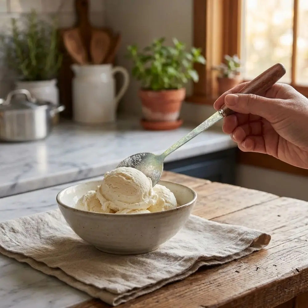 Lightweight Pure Titanium Spoon Non-Rust Corrosion-resistant Soup Spoon Wooden Handle Comfortable Grip Ice Cream Scoop Dessert