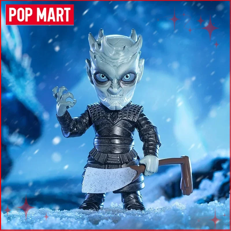 حقيقية بوب مارت لعبة من عروش سلسلة صندوق أعمى أنيمي الشكل الحلي مجموعات هدايا عيد الميلاد