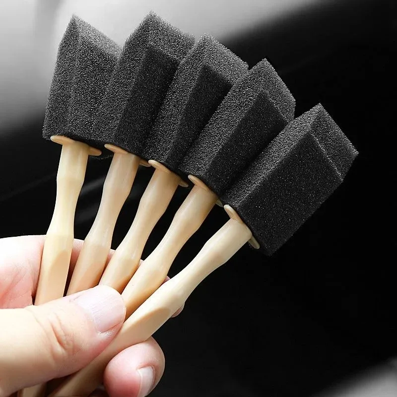 Car Air Outlet Cleaning Sponge Brush Interior Detailing Dust Removal Airs Conditioner Grille Cleaner Brushes Auto Accessories
