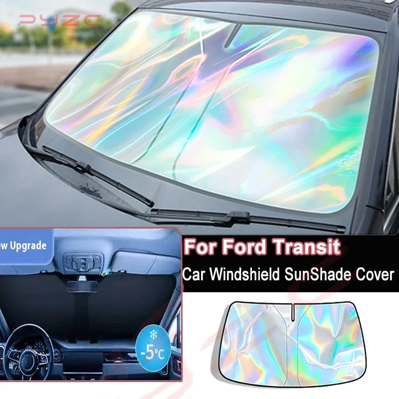 

For Ford Transit 2020-2026 Car Windshield Sunshade Cover Front Window Sun Shade Heat Insulation Summer Auto Accessories