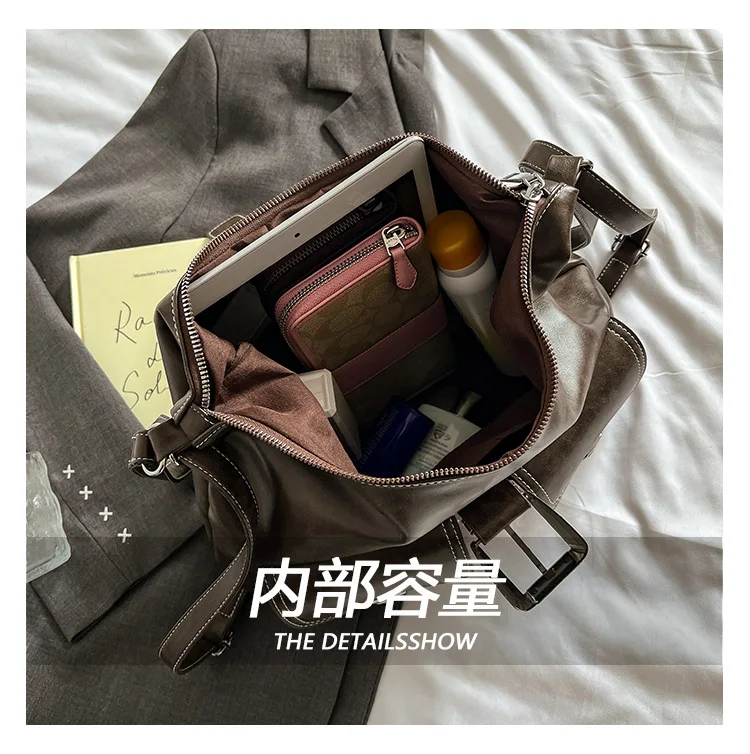Winter Hot Selling Maillard Style Retro Style Small Bag Spicy Girl Y2K Wasteland Style Vintage Leather Shoulder Armpit Bag