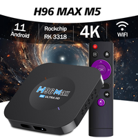 H96Max M5 Android Smart TV Box Rockchip RK3318 4K HD Set Top Box 3D Streaming Media Player 1G 8G 2G 16G USB2.0 OTA