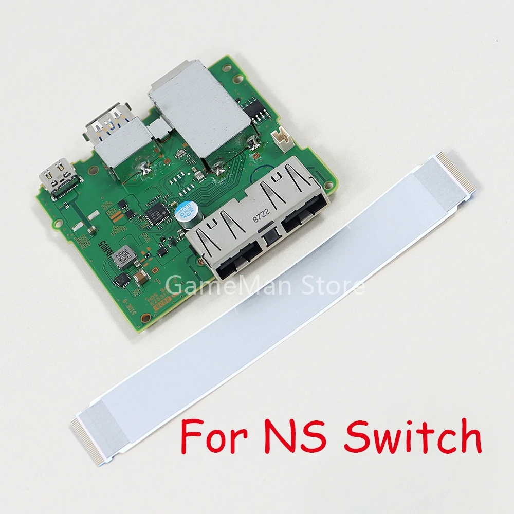 5sets TV Dock HDMI-compatible Motherboard For NS Nintend Switch Docking Port Socket Connector Charging PCB Board with Cable