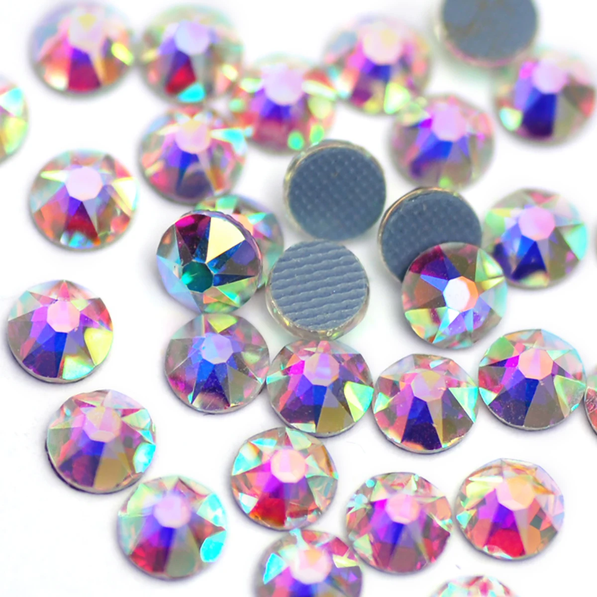 PUBRILEX Sw-Quality 6A Hotfix Strass Kristall AB Rhythmische Gymnastik-Dekoration Aufbügelbare Hotfix-Strasssteine für Kleidung – Detail 1