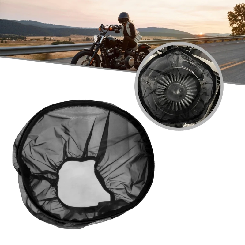 Motorcycle Waterproof Air Filter Rain Sock Dustproof Protective Cover 16x11cm Universally Air Filter Cleaner image 2