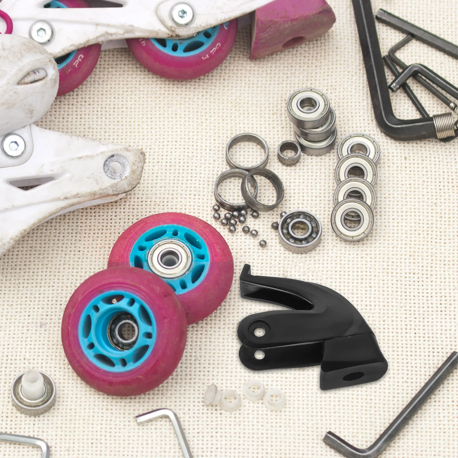 

Brake Accessories Inline Skates Replacement Pads Rear Black Rubber Roller Brakes