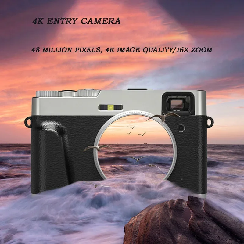 48 Million Pixel HD Digital Camera Retro Shooting Viewfinder Electronic Anti-Shake SLR Cameras Student Micro-Single Cam NEW