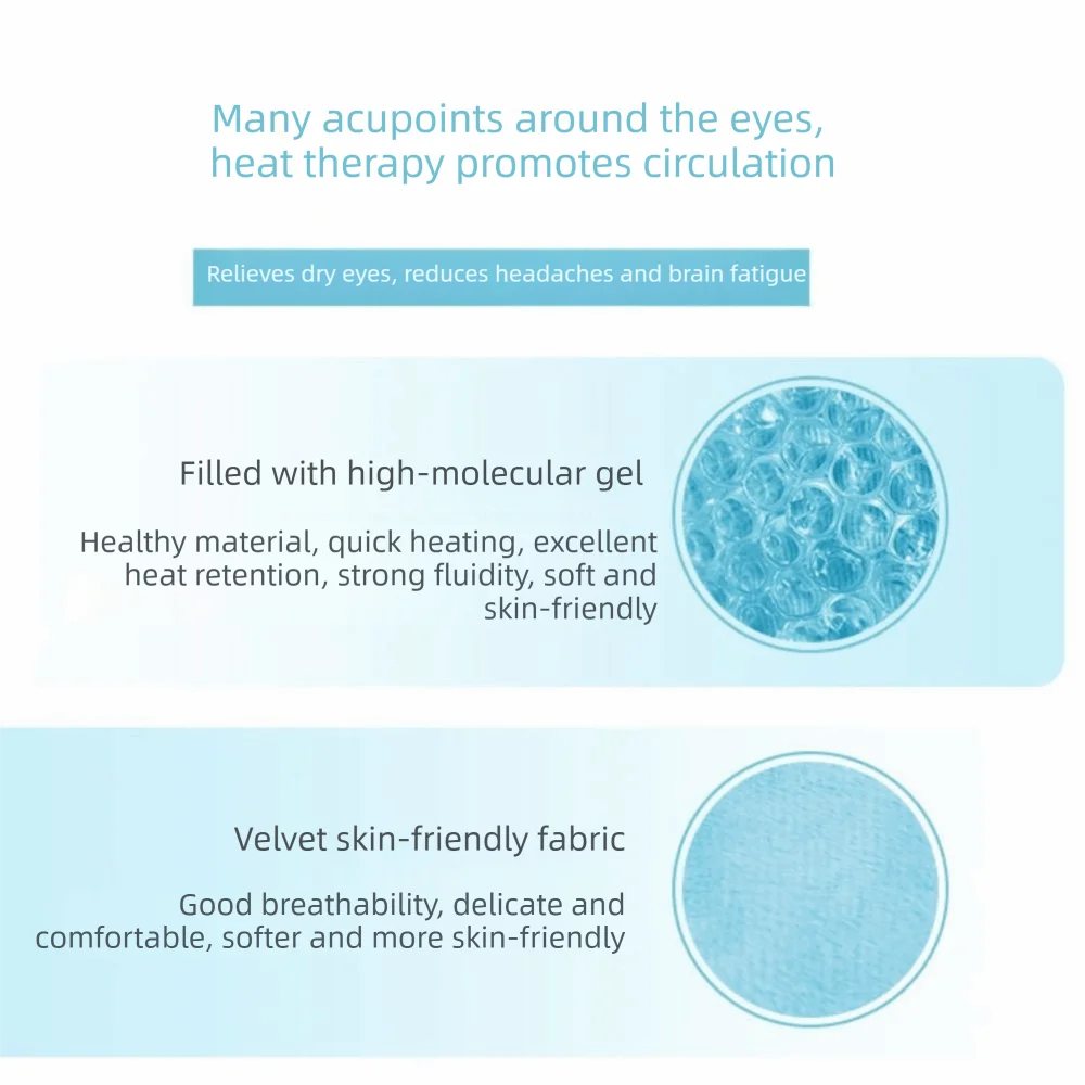 

Relieve Fatigue Gel Cooling Mask Gel Beads Compress Cold and Hot Heat Eye Mask Reusable Cold Compress Pack Skin Care Tool