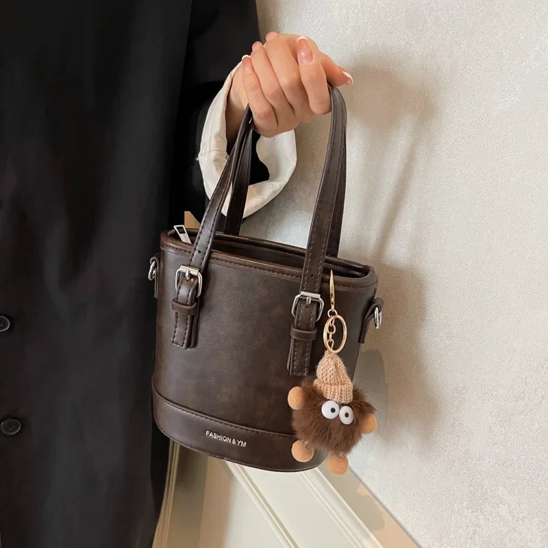 

Trendy Retro-Style Bucket Bag for Women - Single-Shoulder/Cross-Body | High-End Feel | Spacious Capacity | All-Season Versatile