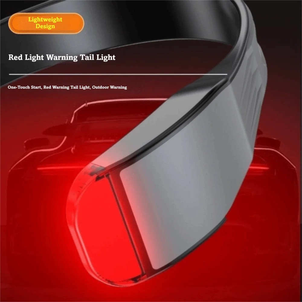 Portable Induction COB Headlight USB Rechargeable 3 Lighting Modes LED Headlamp Waterproof Red Tail Light Floodlight