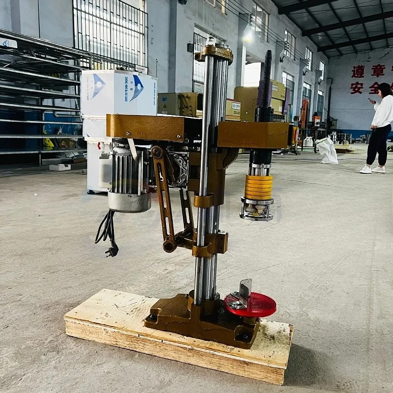 Semi-automatic Electric Red Wine Bottles Mouth Capping Machine Aluminum-plastic Lid Single Head Sealing Machine