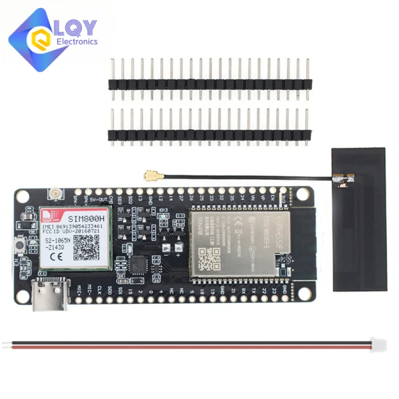 

LQY T-Call V1.4 ESP32 Wireless Module GPRS Antenna SIM Card SIM800H