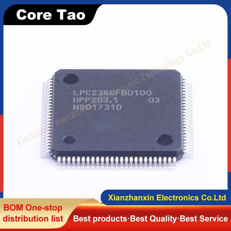 1pcs/lot LPC2366FBD100 LPC2366 LQFP-100 Single-chip microcomputer chip micro controller