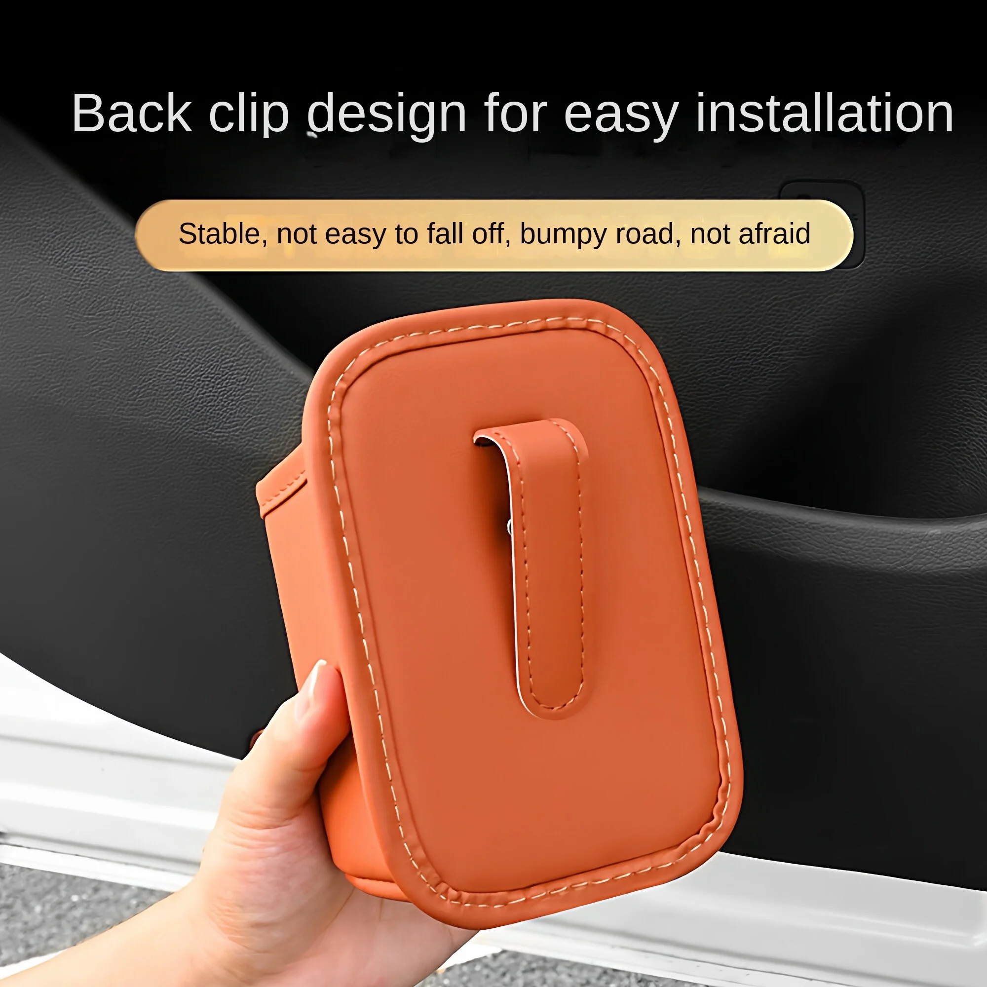 Universal Car Door Cup Holder Box Back Clip Design Drink Rack Storage Bin Car Seat Back Water Cup Box Organizer Pocket