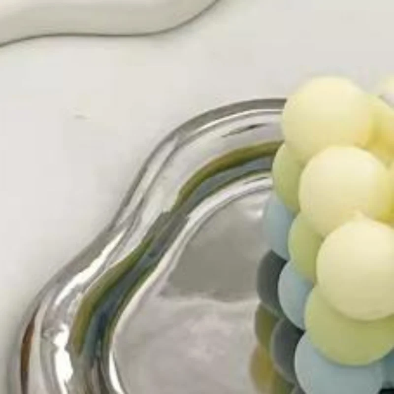 

Cloud-Shaped Plastic Jewelry Tray Decorative Plate For Rings Earrings Bracelets Necklaces Tray For Women Bedroom Decor