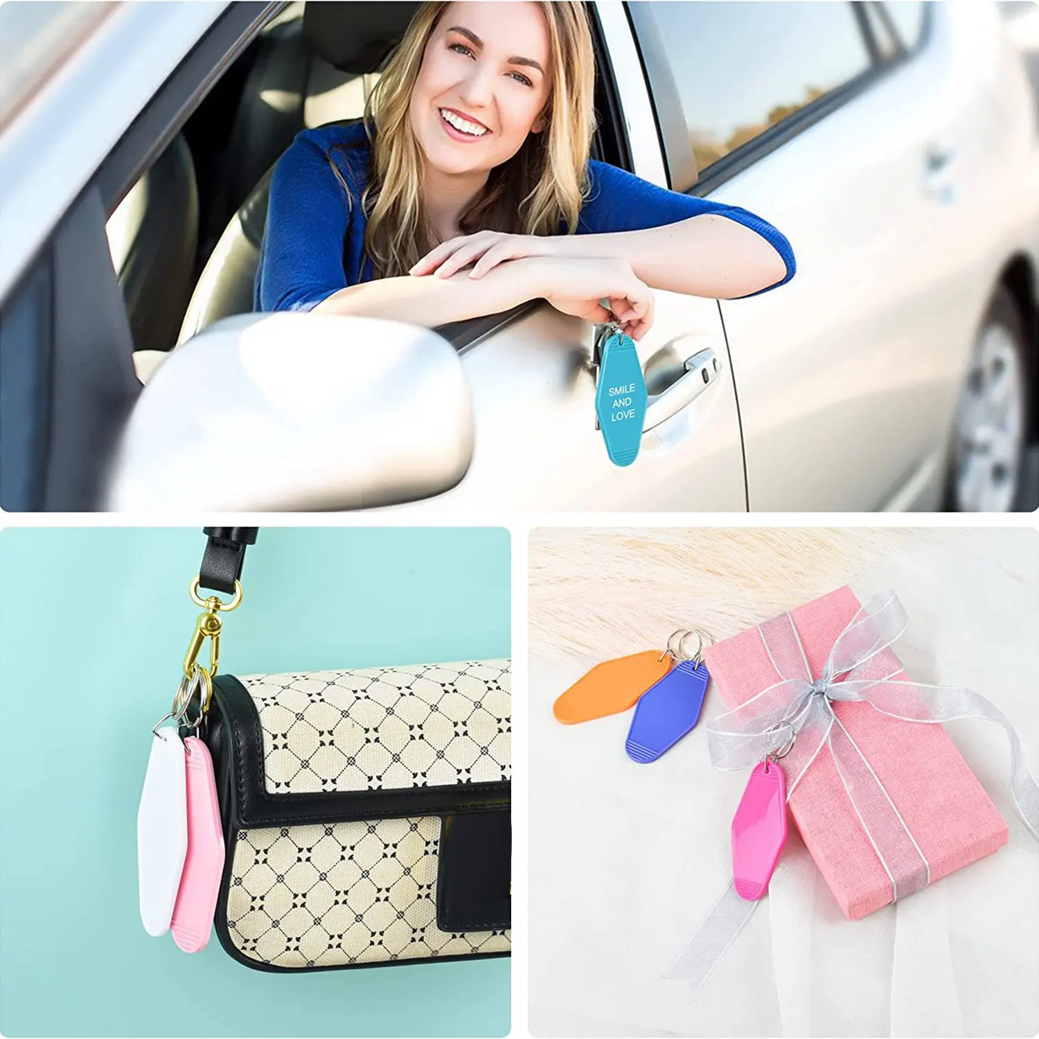 40 Stuks Vintage Motel Sleutelhangers 20 Kleuren Hotel Sleutelhangers Leeg Warmteoverdracht Ornament voor Sublimatie Vinyl DIY Maken HOT