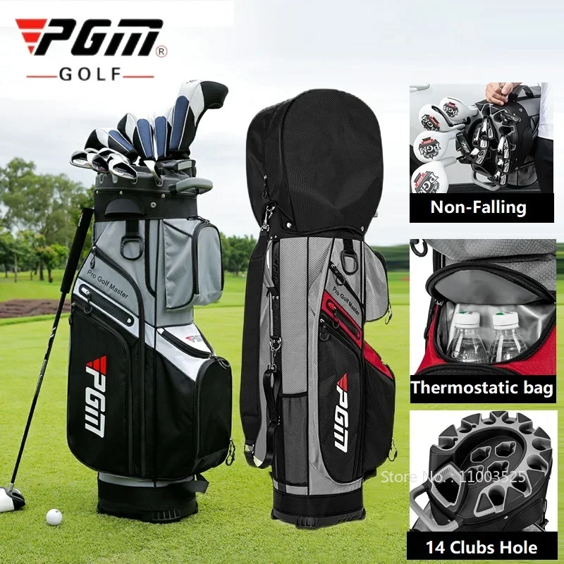 PGM Golf Clubs Bag Unisex Standard Ball Package Waterproof Portable Large Capacity Travel Bags Golf Pack with 14 Clubs Hole