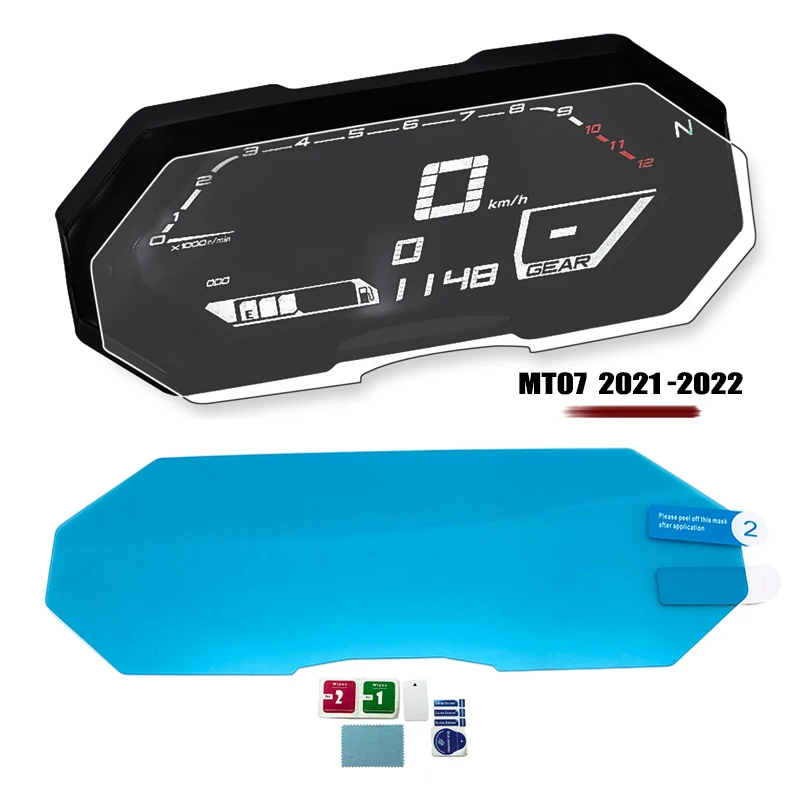 

Приборная панель мотоцикла спидометр защитная пленка экран для YAMAHA MT-07 MT07 MT 07 FZ07 FZ-07 2021 2022