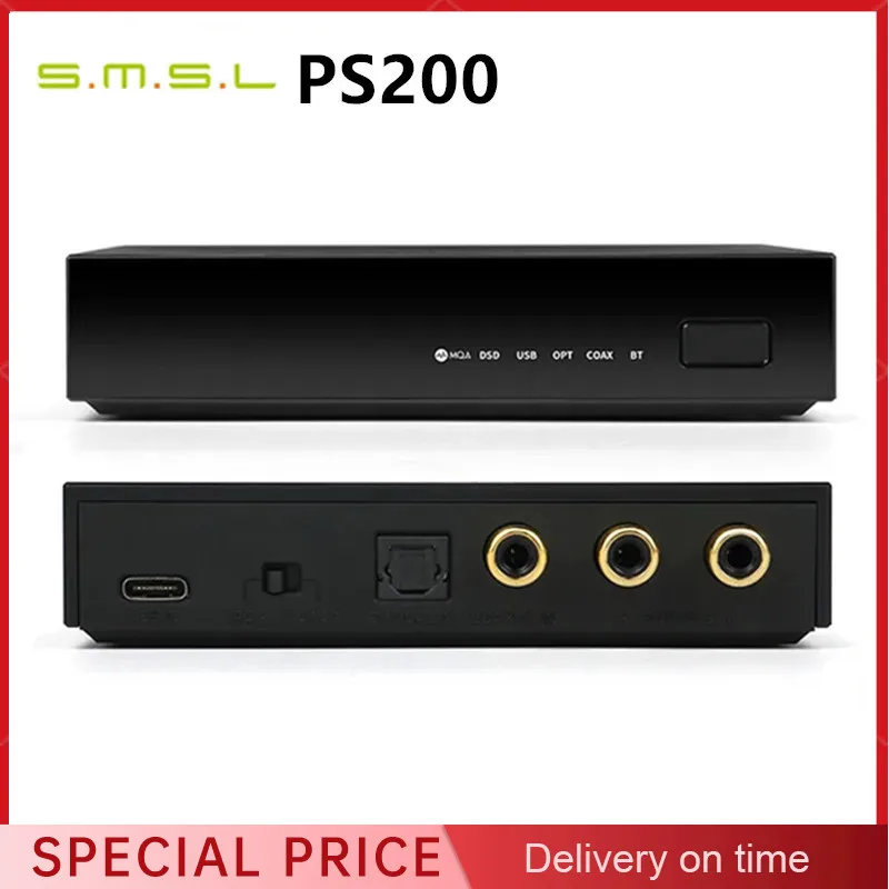 SMSL PS200 MINI High Resolution Audio Decoder USB MQA DAC XU316 Decktop DAC