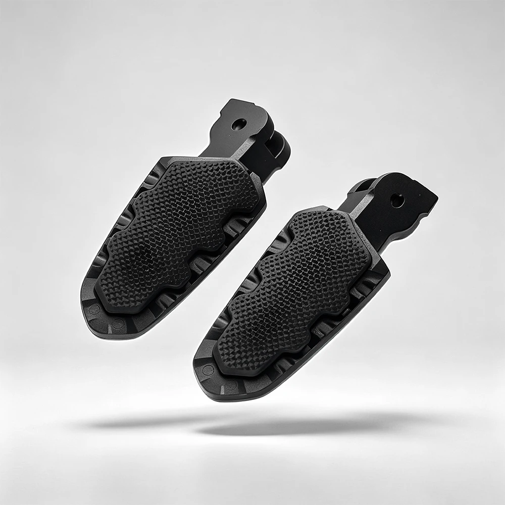 For Ducati Hypermotard 821 Multistrada 950 1200 1260 Aluminum Rubber Front Footrest Heavy Duty AntiSlip Motorcycle Upgrade Parts