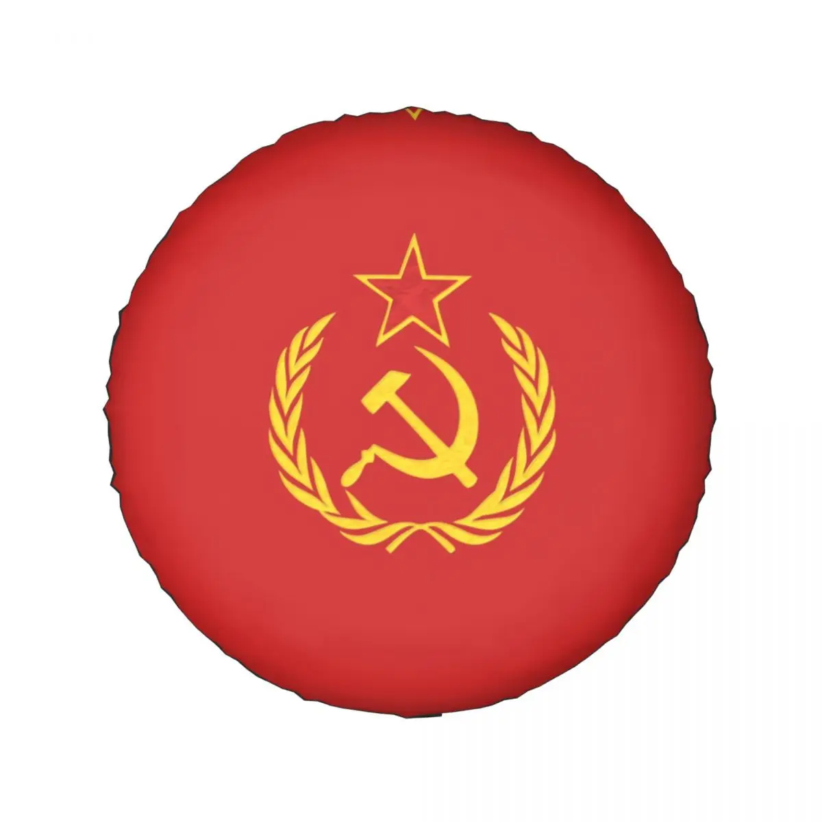 Custom USSR Hammer And Sickle CCCP Russian Soviet Spare Tire Cover Case Wheel Covers for Suzuki Mitsubish 14