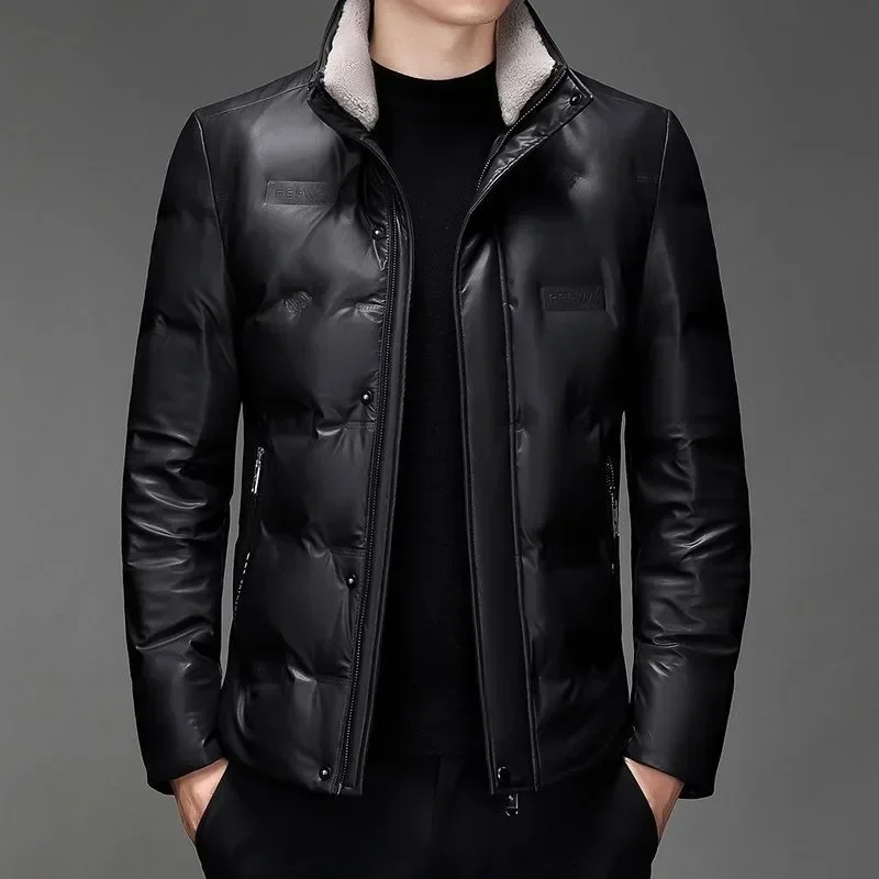 High-End Business Casual Parkas Short Loose Stand Neck Outwear New Men Down Jacket Winter Coat Warm Simple Fashion Overcoat