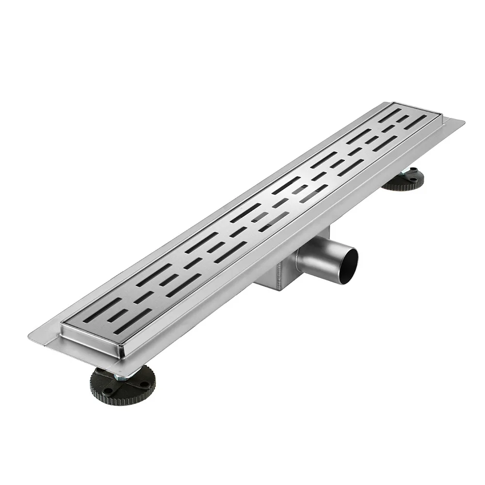 

Modern 304 Stainless Steel Linear Bathroom Floor Drain Polished Invisible Shower Drain with 3-Year Warranty for Hotels Basins