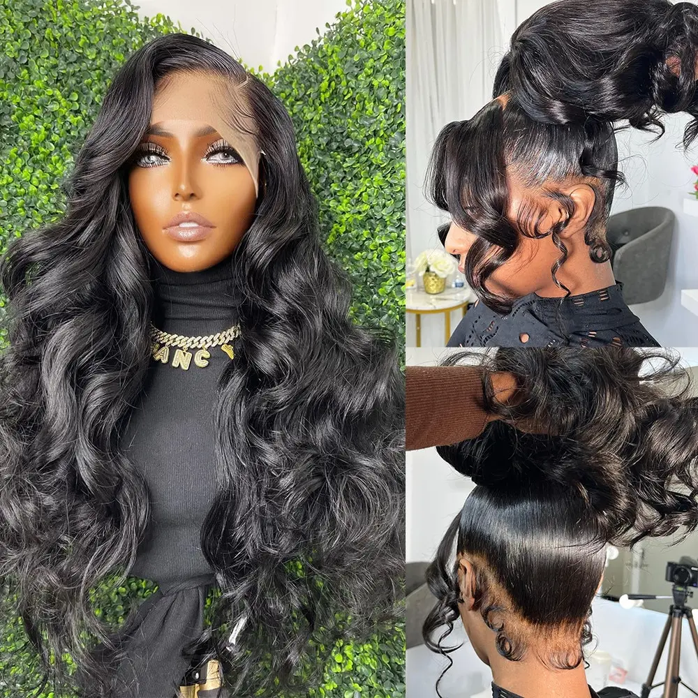 

40-дюймовые парики с волнистыми волосами, парик 360 Full Lace из натуральных волос, парик 13x6 HD Lace Front из натуральных волос, парик 13x4 из натуральных бразильских волос с предварительно выщипанными прядями для женщин