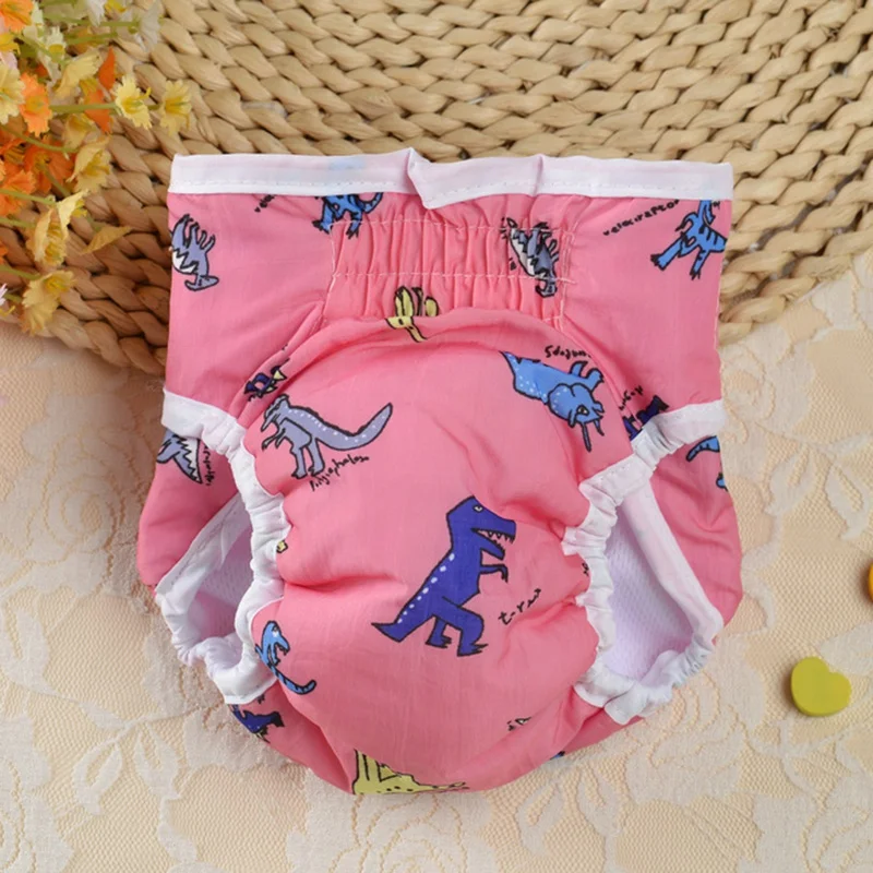 Washable Female Dog Diapers Physiological Pants Cute Cartoon Print Dog Shorts Underwear Dog Sanitary Panties For Small Dogs