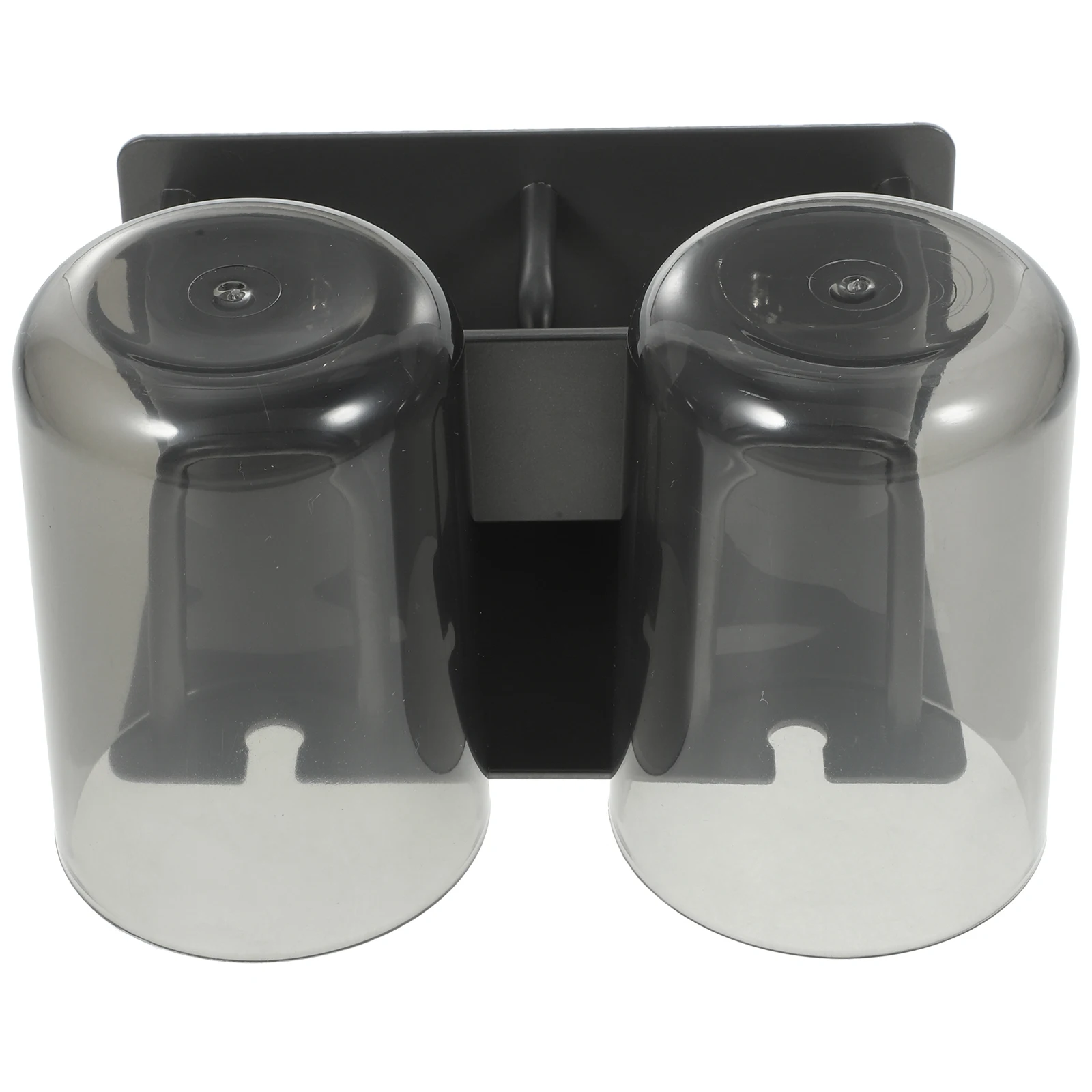 

Wall Mounted Toothbrush Holder 2 Cups Gun Grey Electric Toothbrush Stand Bathroom Rack Storage Shelf Kitchen Accessories