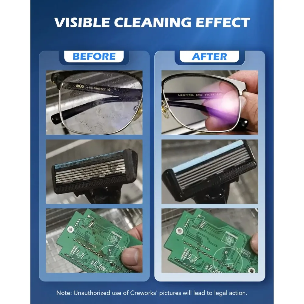 30L Digital Ultrasonic Cleaning Machine with Degas and Gentle Mode, 600W Ultrasonic Cleaner Machine