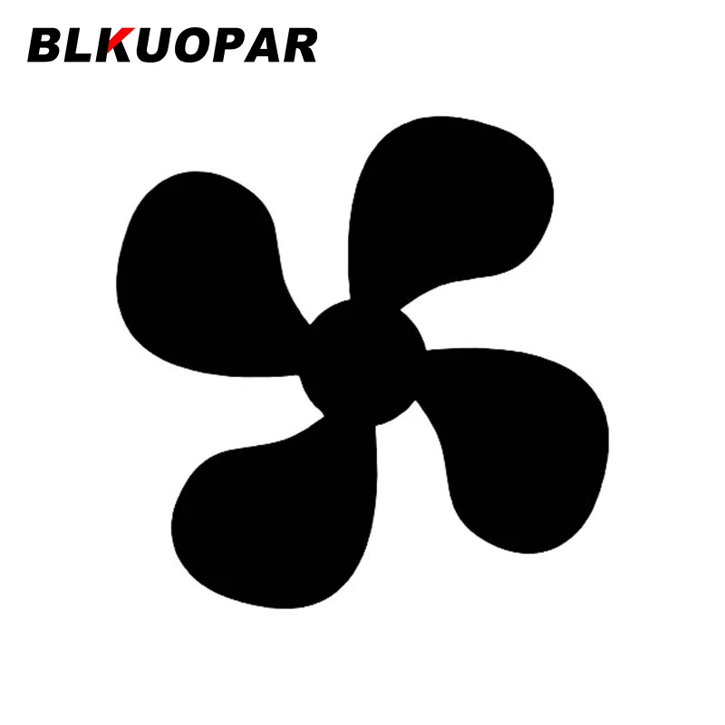 BLKUOPAR Fans Propellers Silhouette Car Stickers Sunscreen Decals Conditioner Waterproof  Funny Vinyl Material Custom Printing