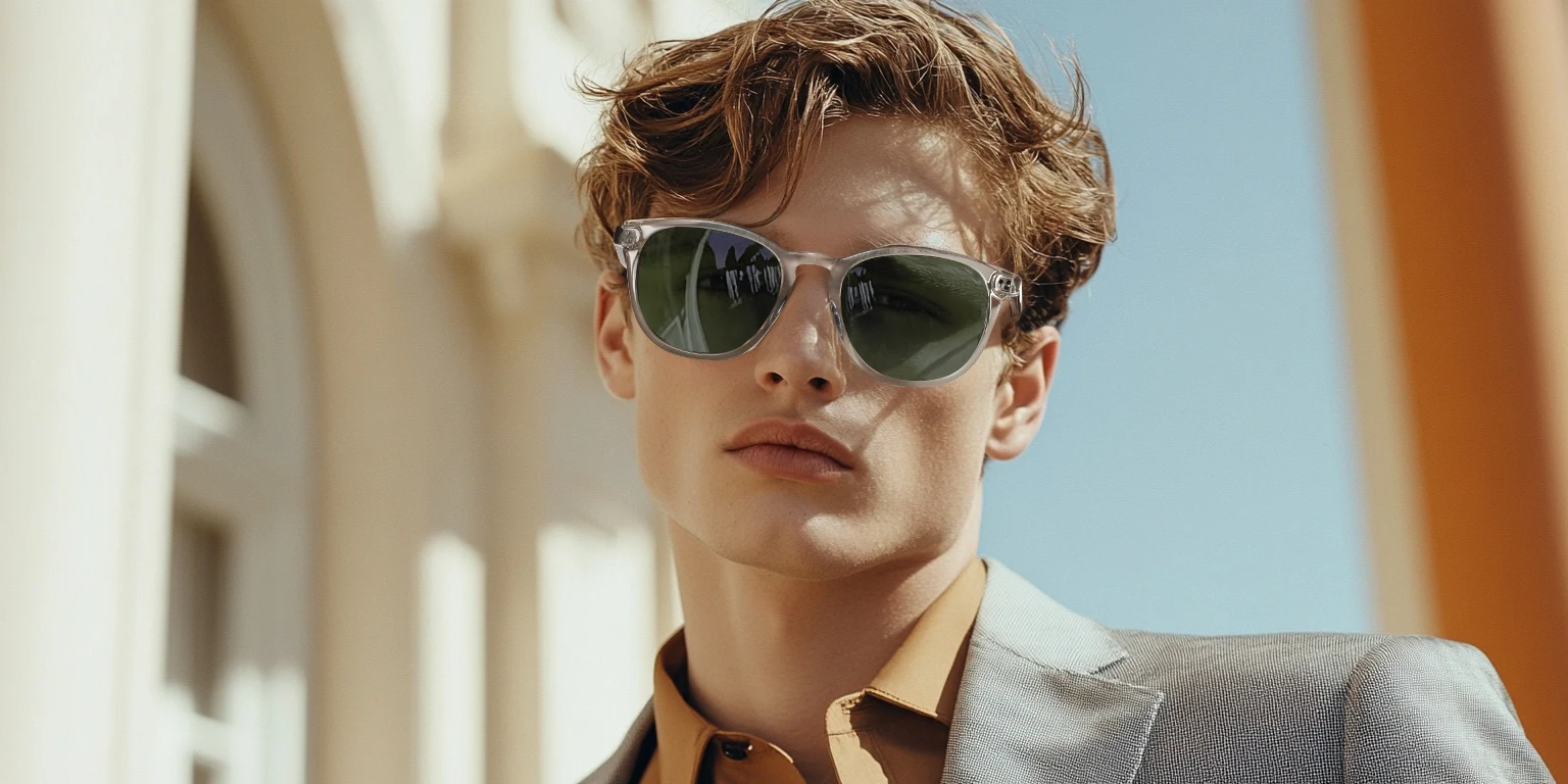 ZENOTTIC 2025, modische, quadratische, polarisierte Sonnenbrille, handgefertigte Acetat-Sonnenbrille mit Federbein, modischer runder Schirm für Männer und Frauen – Detail 4