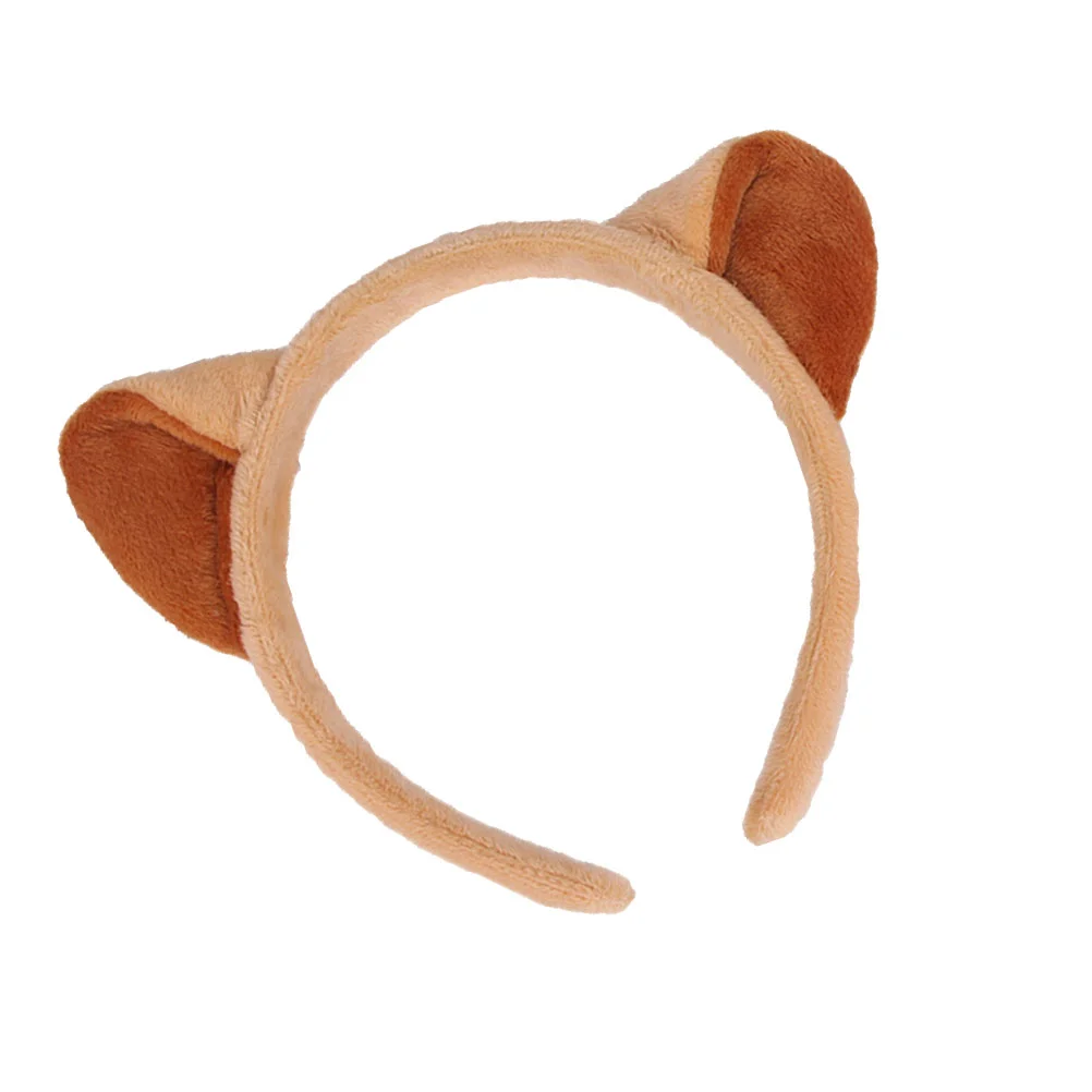 Bandeau de sauna en forme d'oreilles de chat, 1 pièce, accessoire pour fête, cosplay, performance, marron clair