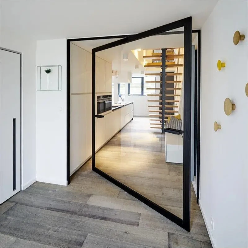 

Luxury Doors for House Aluminum Entrance Door Villa Main Entry Front Doors Metal Steel Modern Pivot