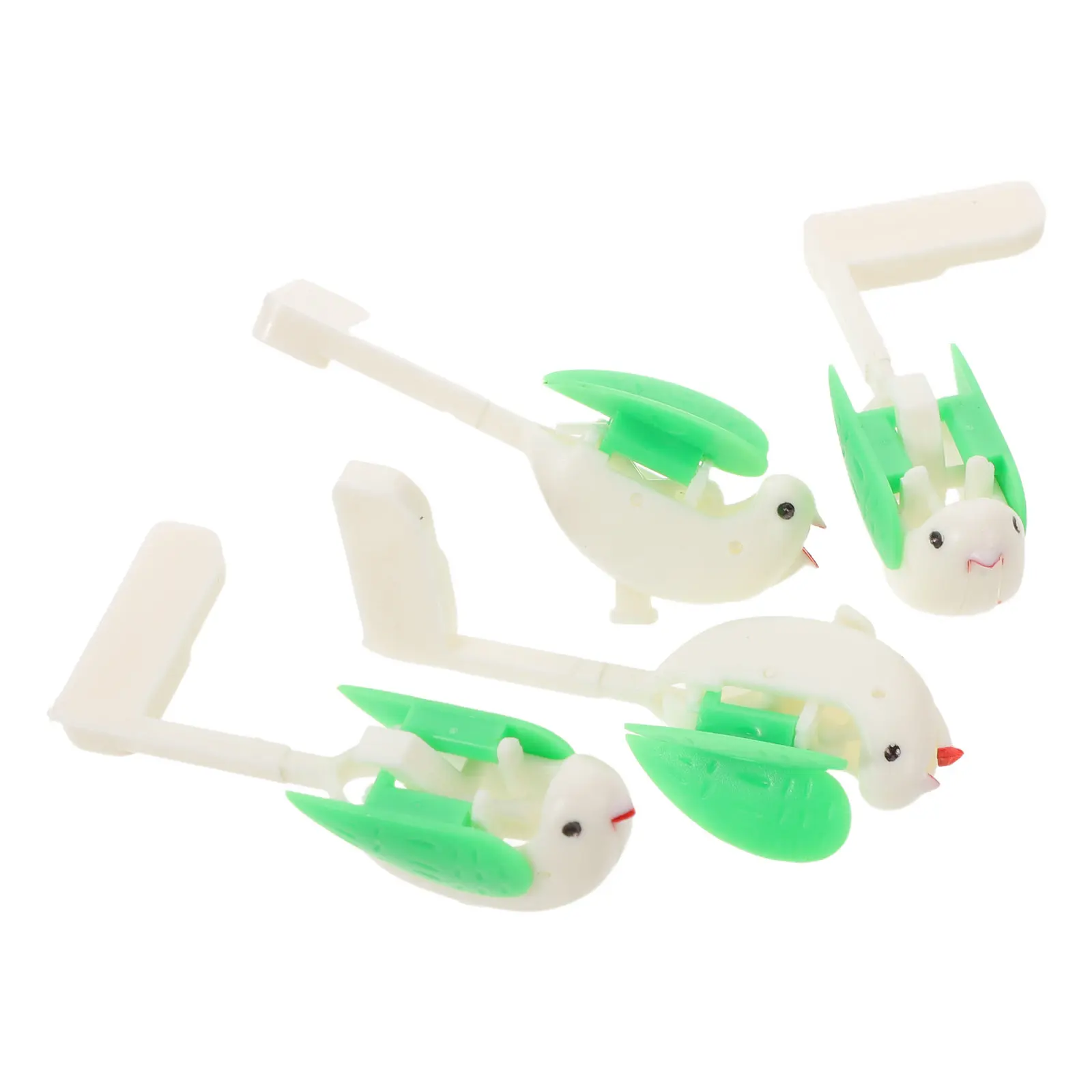 4pcs Decorative DIY Bird Part for Cuckoo Wall Clock: Retro Plastic Singing Bird Replacement DIY Repair Vintage Clock Restoration