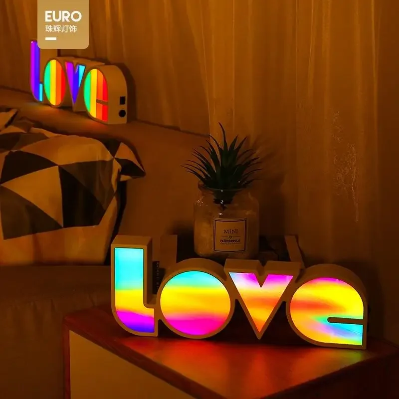 Led Love Modeling Night Light Bedroom Room Decor Lamp Valentines Day Personalized Gift For Girl Friend Room Ornaments Decoration