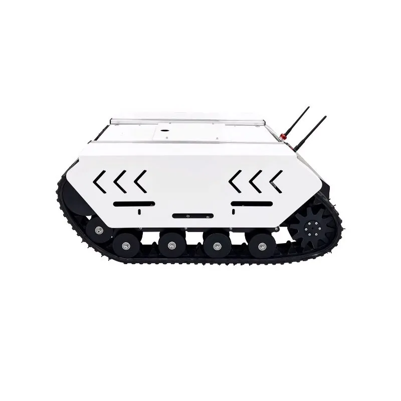 TR600 Mini White Tank Chassis Robot Chassis Open Source Development Platform (Chassis with Motors)
