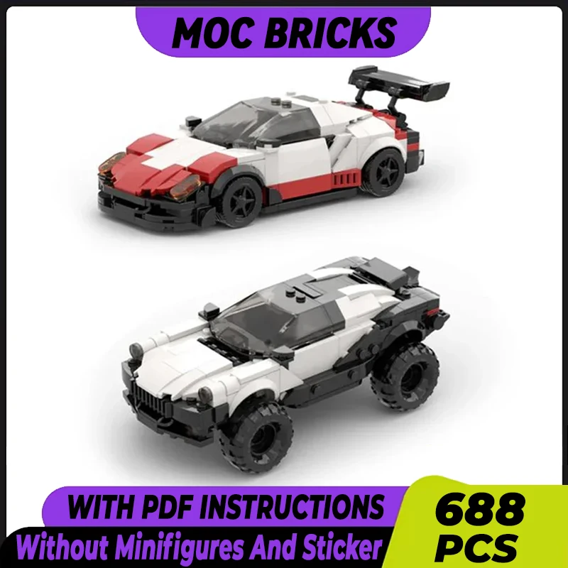 City Vehicle Model Moc Building Bricks Cyberpunk Speed Champion Technology Modular Blocks Gifts Christmas Toys DIY Sets Assembly