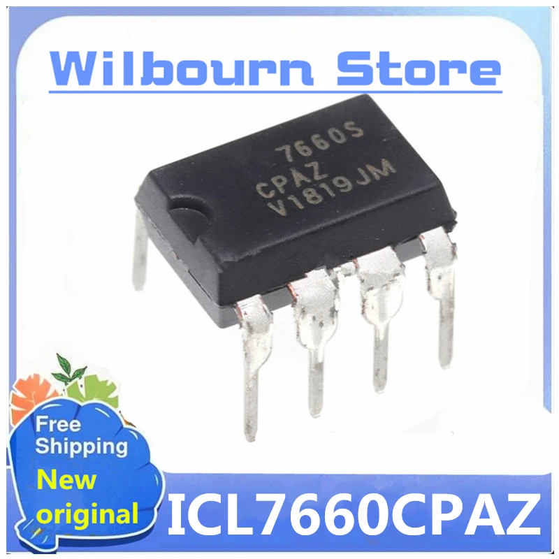 10pcs/lot   ICL7660CPA ICL7660CPAZ ICL7660 DIP8 in stock