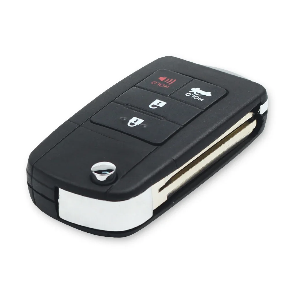 KEYYOU For Toyota Camry Prius 2012 2013 2014 2015 2016 2017 Corolla RAV4 Key Case TOY43 2/3/4 Buttons Remote Car Key